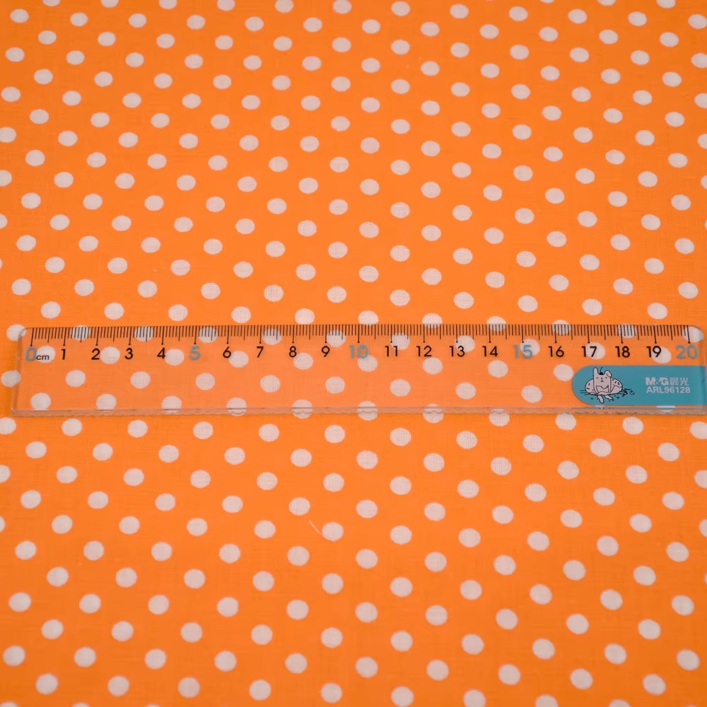 50X150CM White Orange Polka Do - Home Of Textiles ulasan dan harga