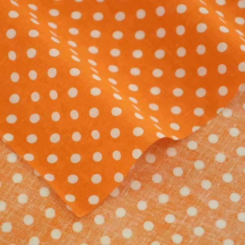 50X150CM White Orange Polka Do - Home Of Textiles ulasan dan harga