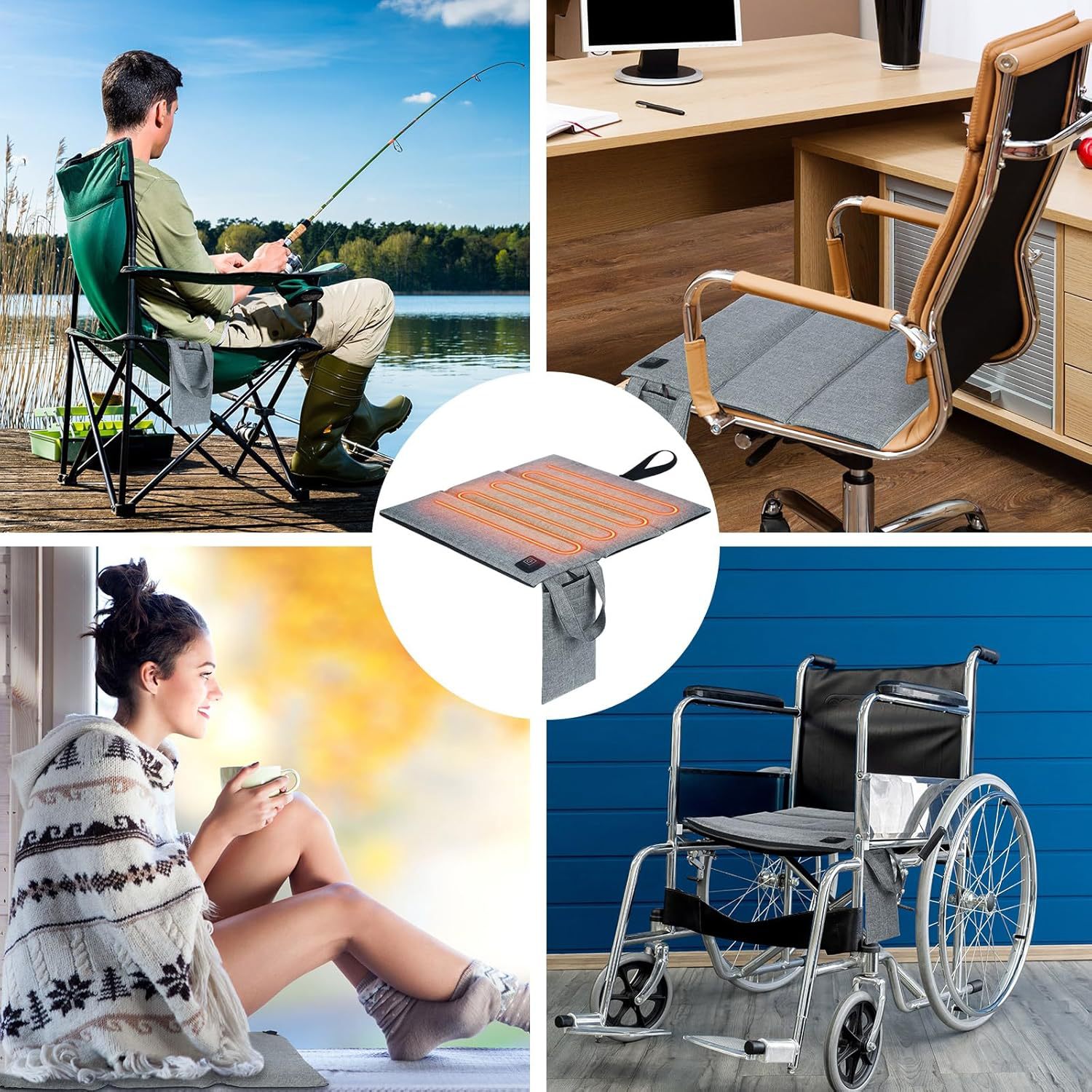 Electric Heated Seat Cushion F - Heated Pad Electric ulasan dan harga