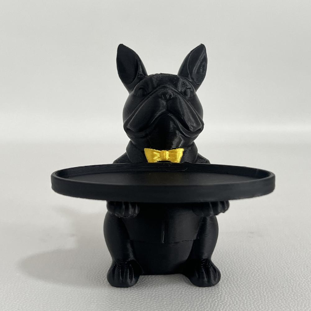 French Bulldog Statue Tray Org - Home Textiles France ulasan dan harga