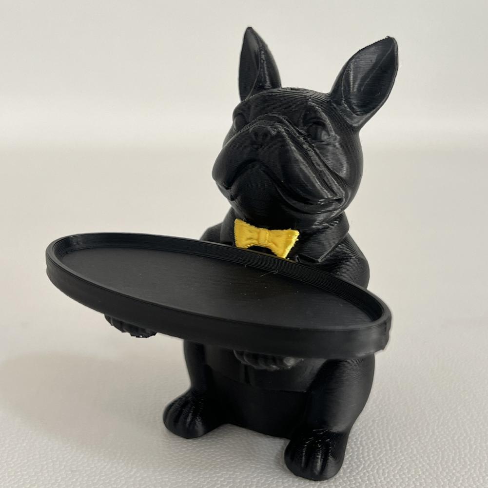 French Bulldog Statue Tray Org - Home Textiles France ulasan dan harga