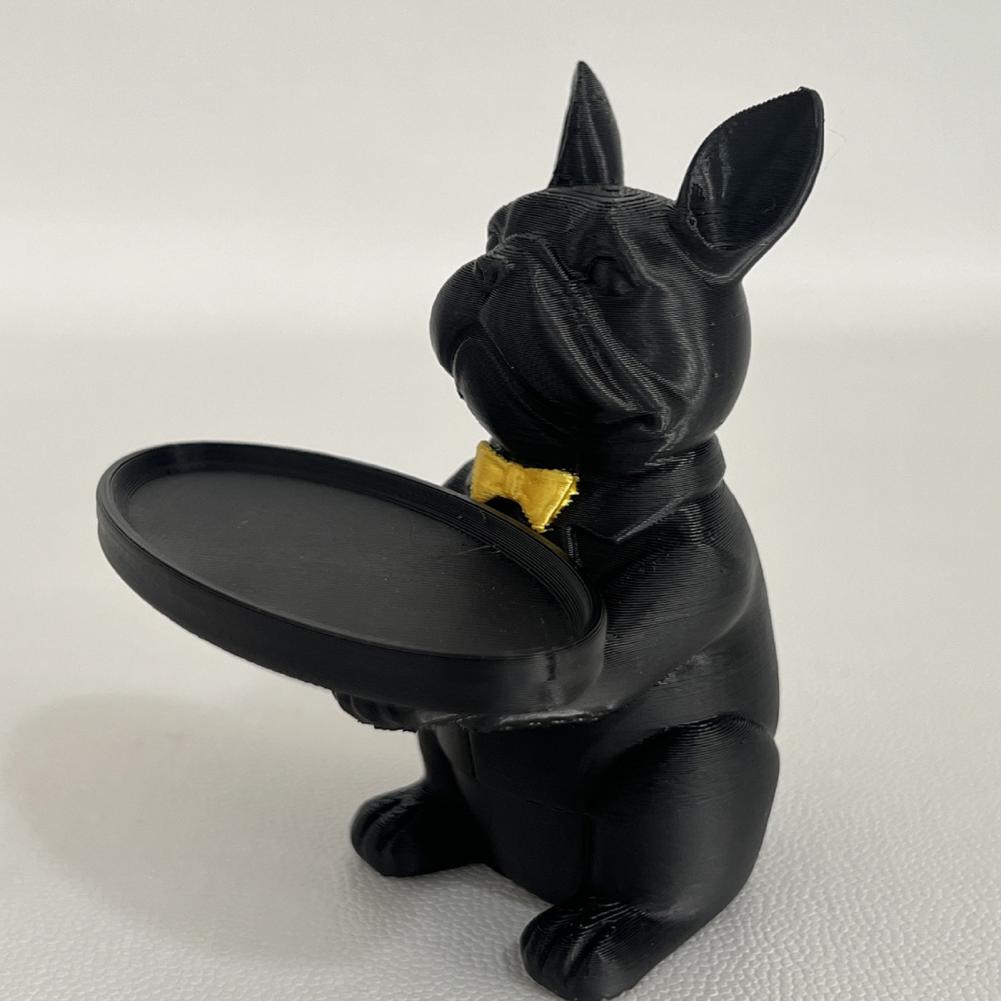 French Bulldog Statue Tray Org - Home Textiles France ulasan dan harga