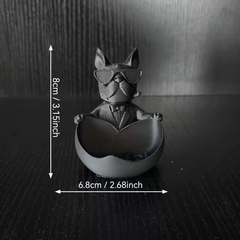 3D Printed French Bulldog Sung - Home Textiles France ulasan dan harga