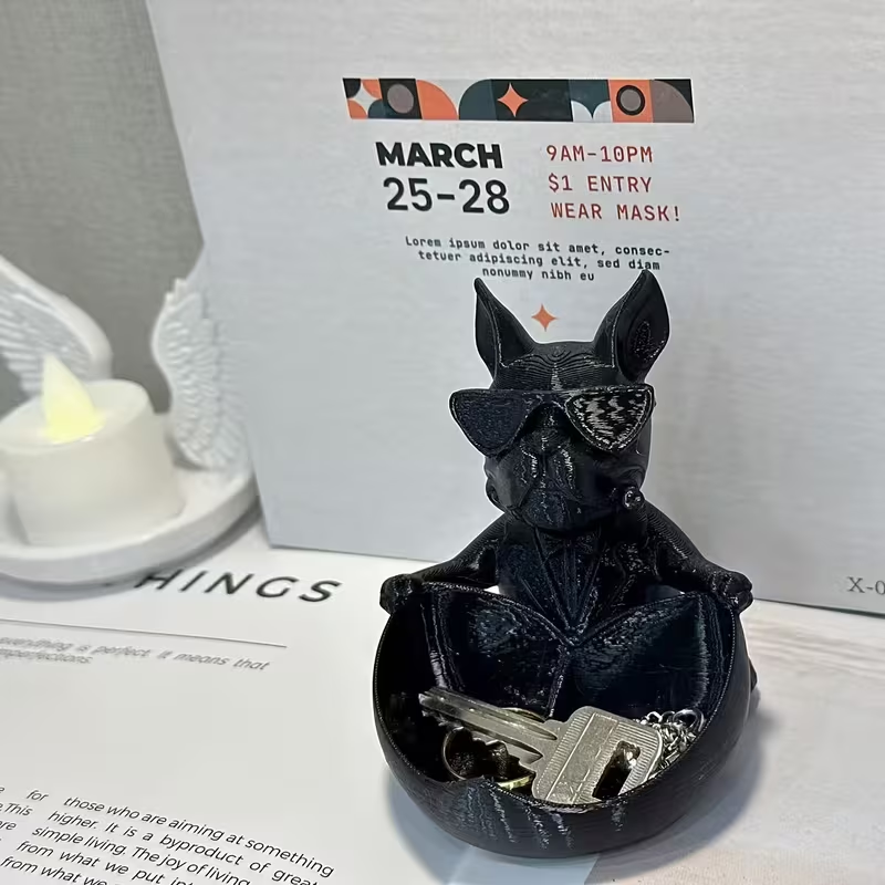 3D Printed French Bulldog Sung - Home Textiles France ulasan dan harga