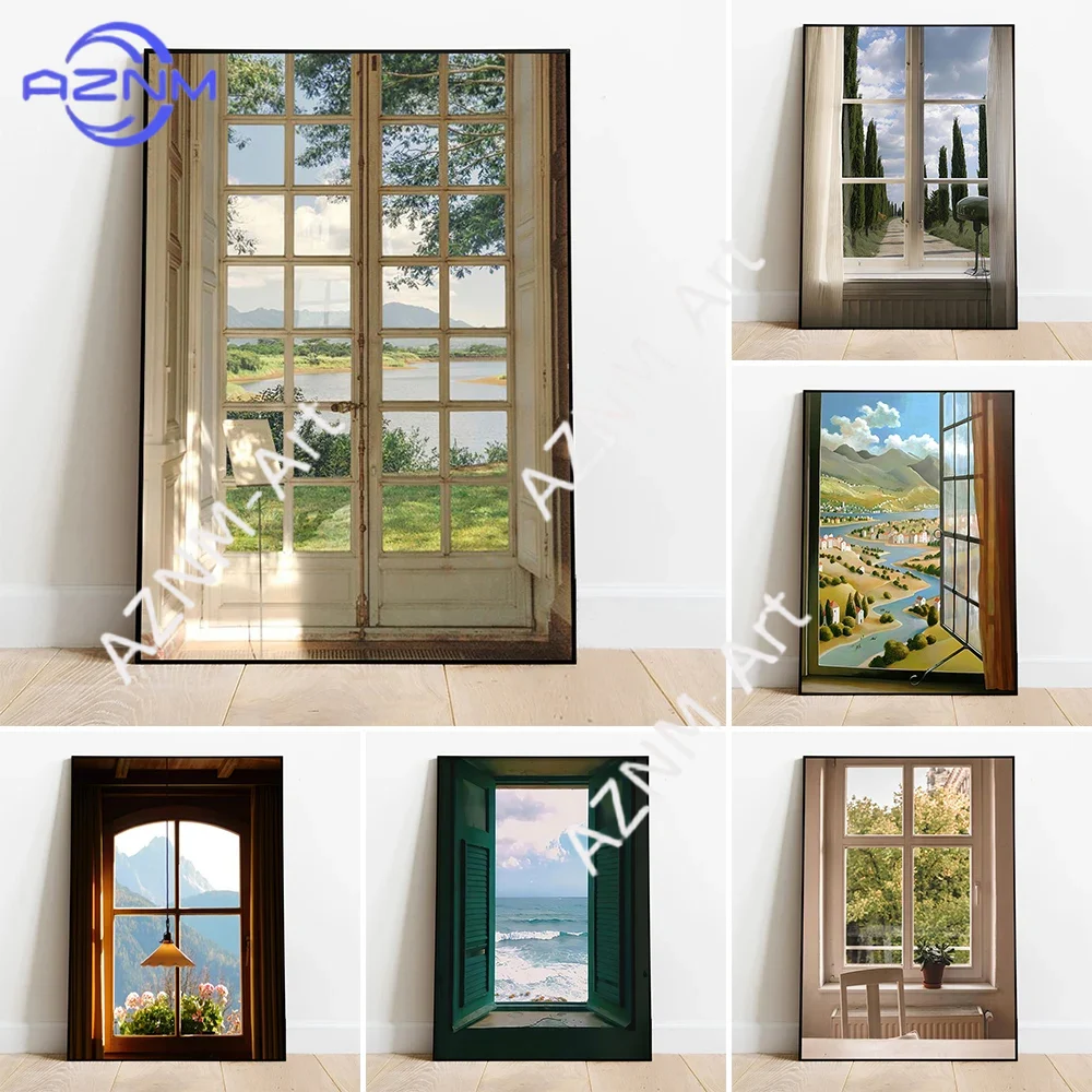 Green Landscapes Windows Wall  - Home Textiles France ulasan dan harga