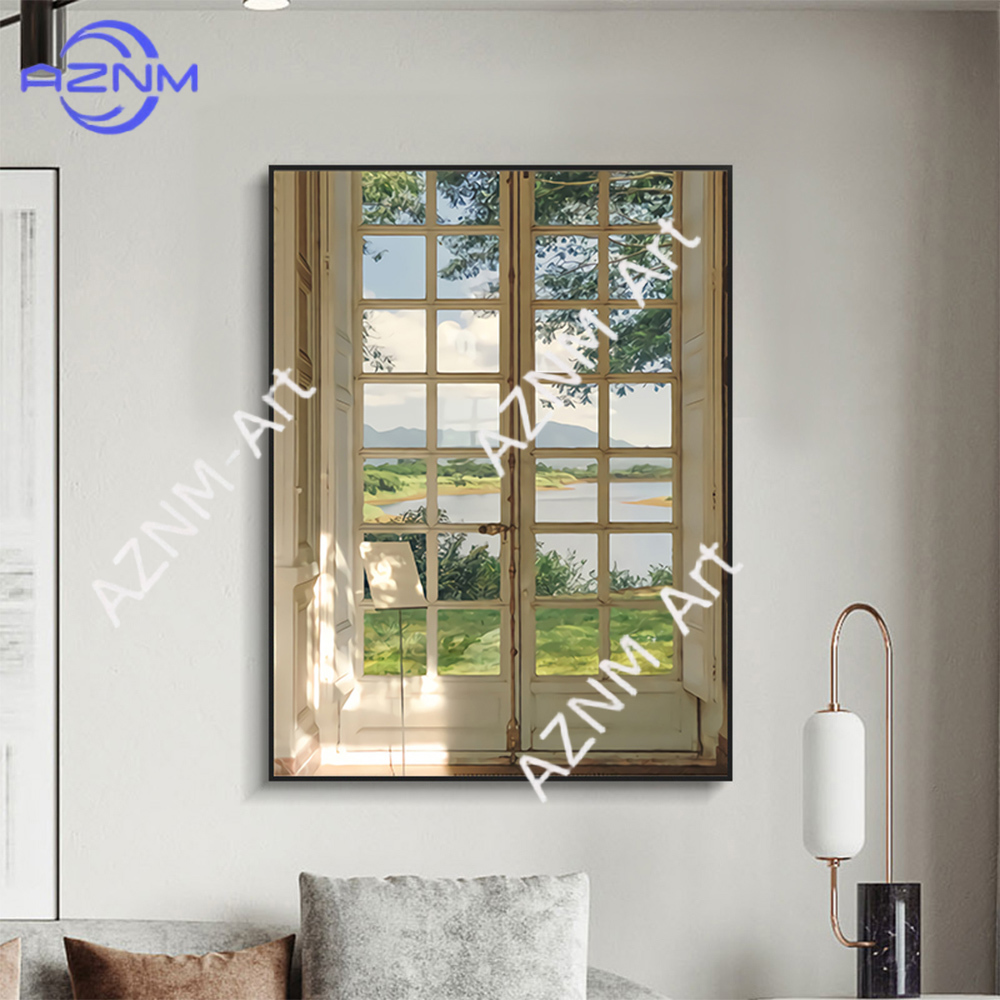 Green Landscapes Windows Wall  - Home Textiles France ulasan dan harga