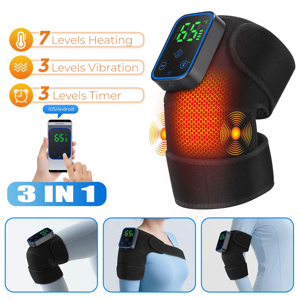 3-IN-1 Knee Massager APP Contr - Heated Pad Electric ulasan dan harga